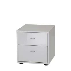 Kleine Kommode Clear in Weiß