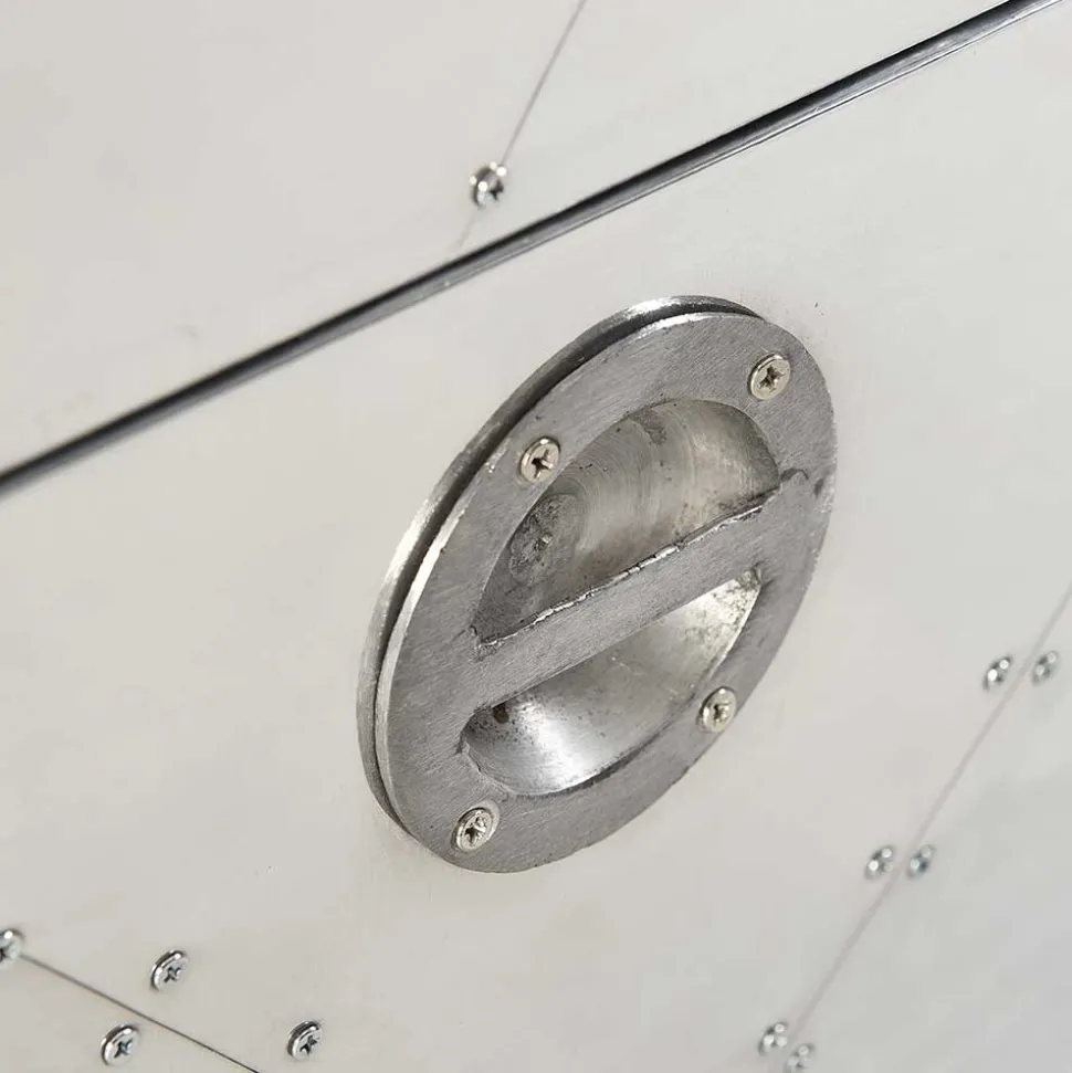 Kleine Kommode Pilot in Silber