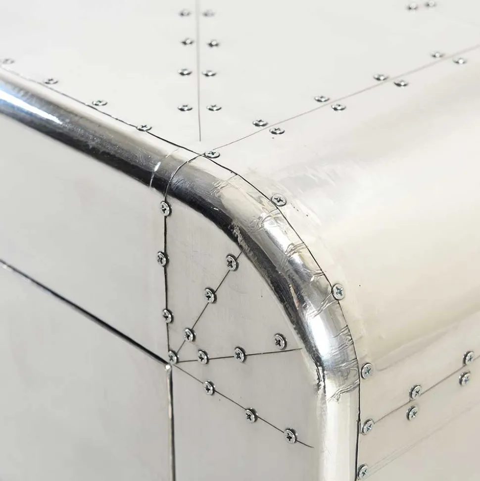 Kleine Kommode Pilot in Silber