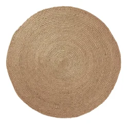 Kleiner Juteteppich aus Kordeln in Natur - Apulca