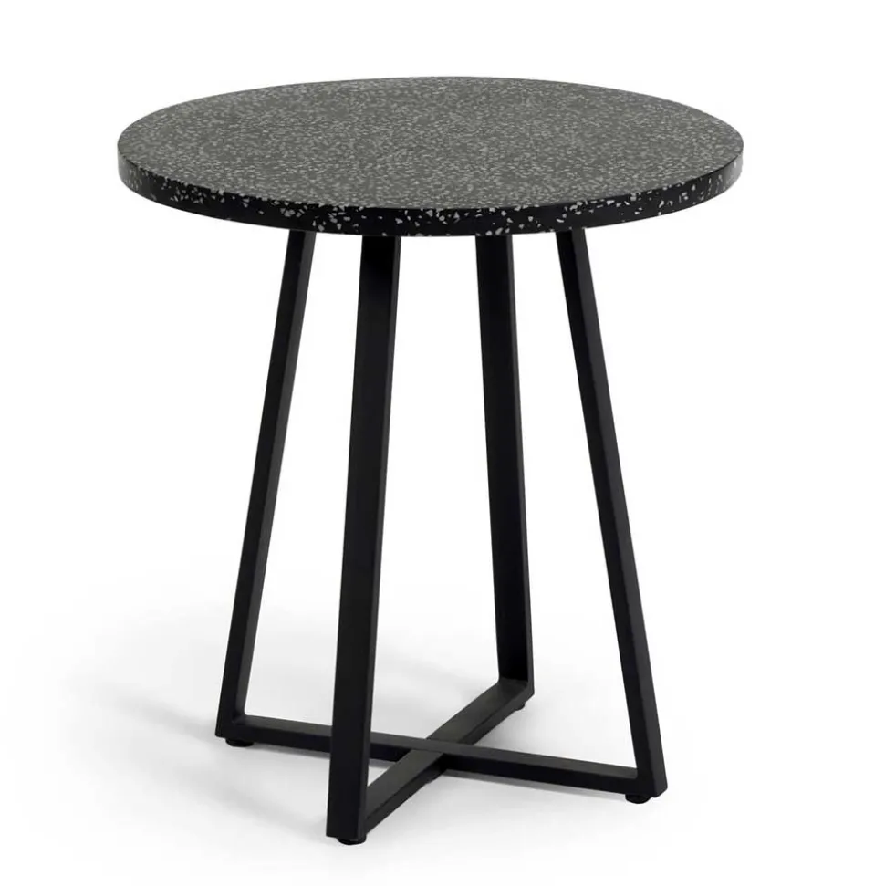 Kleiner Tisch in Rund aus Terazzo Stein - Gracelino