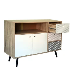 Kleines Sideboard Drondo im Retro Design