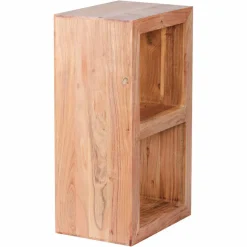 Kleines Standregal Vislan aus Holz massiv Akazie natur