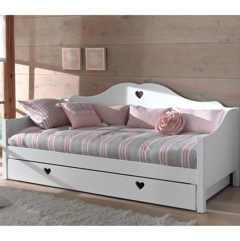 Kojenbett Mädchenbett Grandory in Weiß lackiert