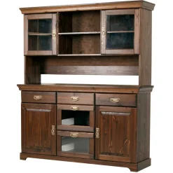 Kolonialstil Buffet in Kiefer dunkel - Jurcavs