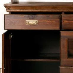 Kolonialstil Buffet in Kiefer dunkel - Jurcavs