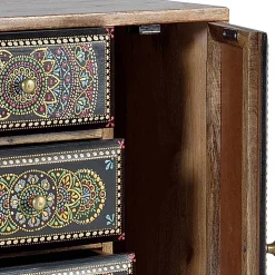 Kombi Kommode mit Mandala Malereien Front - Marike