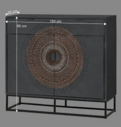 Kombi-Kommode - dekorativ mit Mandala - Mesusco