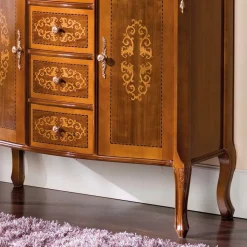 Kombikommode im Barock Design Natale in Nussbaum