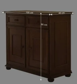 Kombi-Kommode in Walnussfarben - Manicos