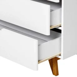 Kombi-Kommode in Weiß und Kerneiche - Xuana