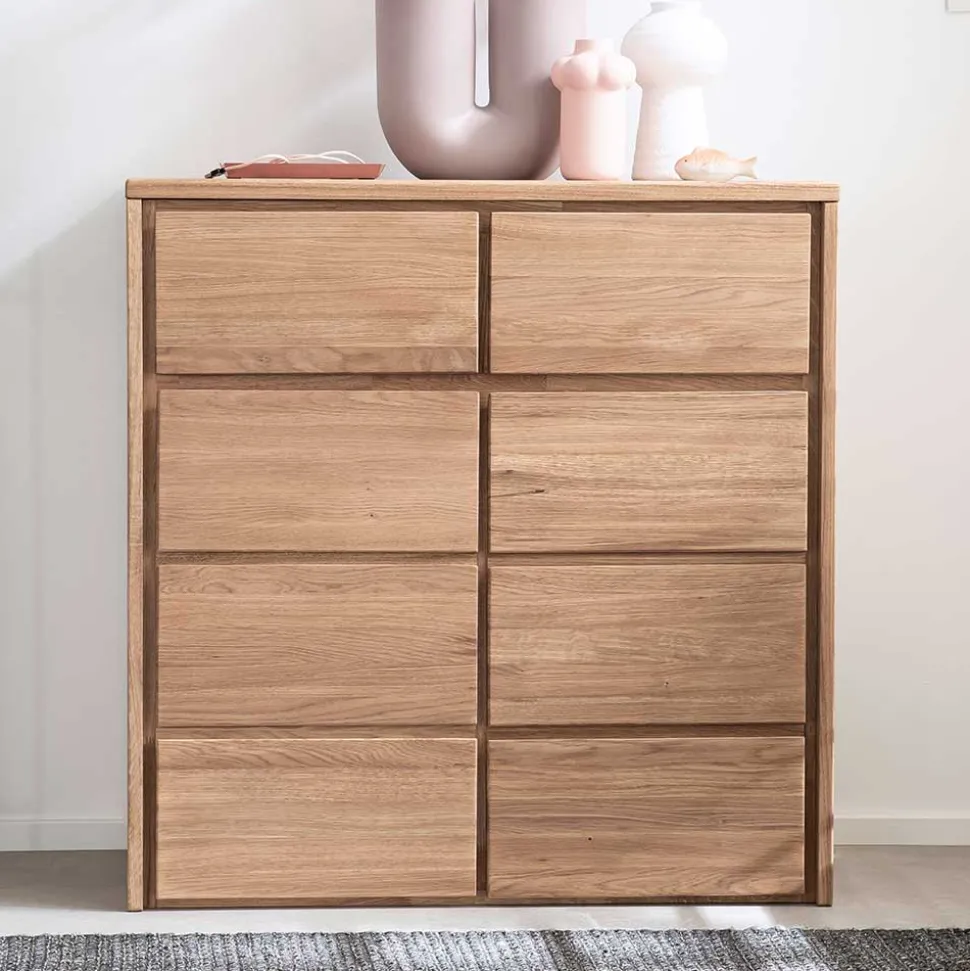 Kombi-Kommode mit zwei Schubladen und Türen - Villa