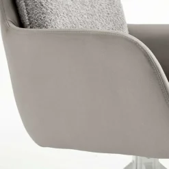 Komfort Esstischsessel in Grau - Basel (2er Set)