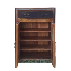 Kommode Ensley in Schwarz Bunt