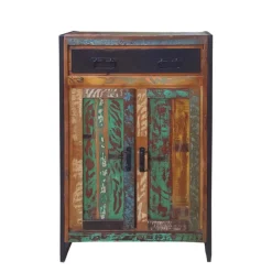 Kommode Ensley in Schwarz Bunt