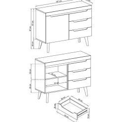 Kommode im Skandinavischen Stil - Olcian