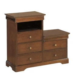 Kommode im Stufendesign in Nussbaum - Lemerzi