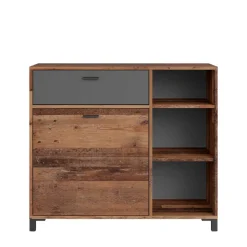 Kommode in Altholz Optik & Anthrazit - Bosco