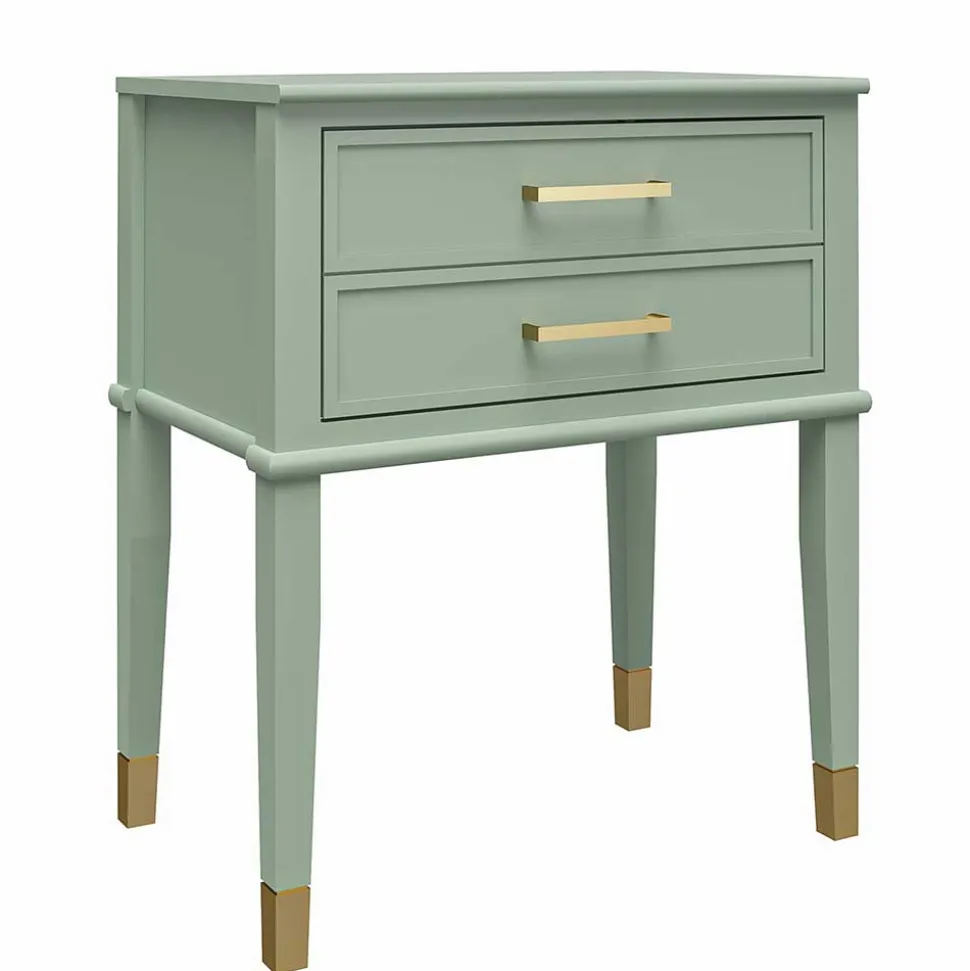 Kommode in Blassgrün mit Gold - Ashbey