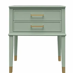 Kommode in Blassgrün mit Gold - Ashbey