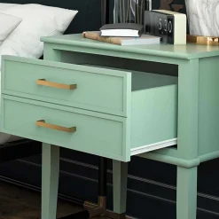 Kommode in Blassgrün mit Gold - Ashbey