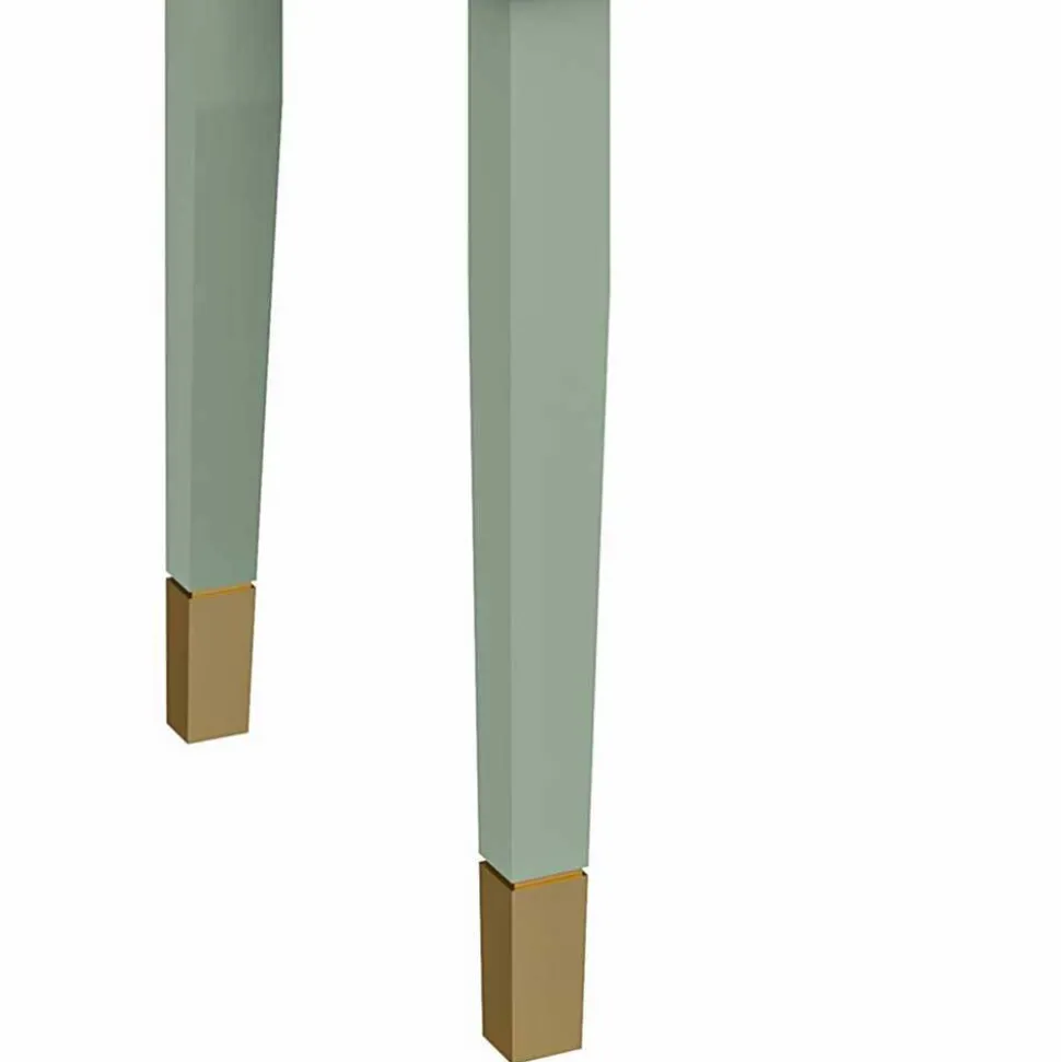 Kommode in Blassgrün mit Gold - Ashbey