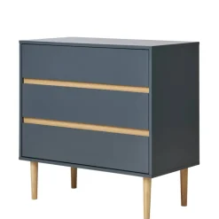Kommode in Dunkelgrau und Kiefer - Street
