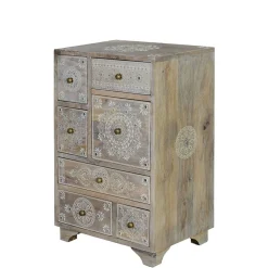 Kommode in Holz White Wash - Troyes