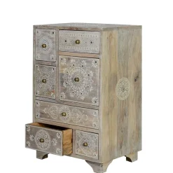 Kommode in Holz White Wash - Troyes