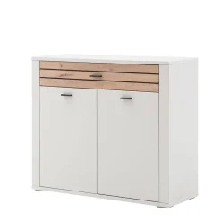 Kommode in Lichtgrau mit Wildeiche - Ballina