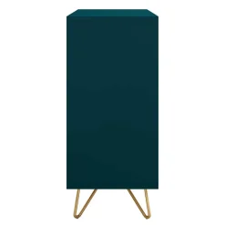 Kommode in Petrol mit kurzen Hairpin Legs - Clamps