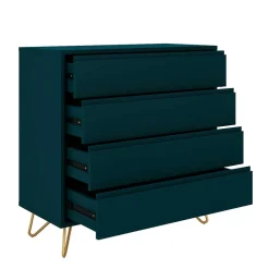 Kommode in Petrol mit kurzen Hairpin Legs - Clamps