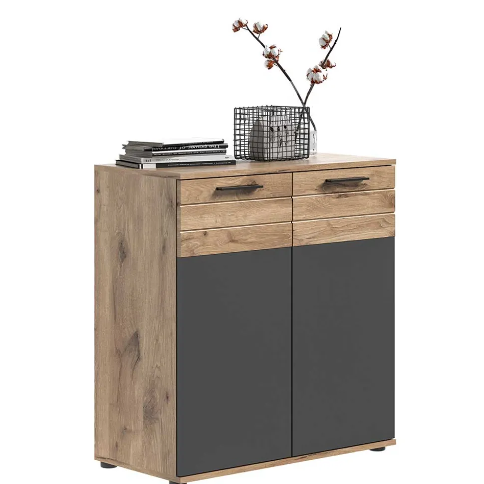 Kommode mit Doppeltür 80x87x40 cm - Lucios