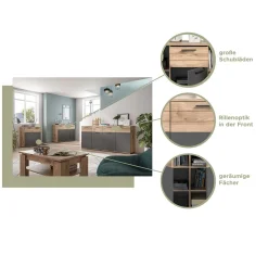 Kommode mit Doppeltür 80x87x40 cm - Lucios