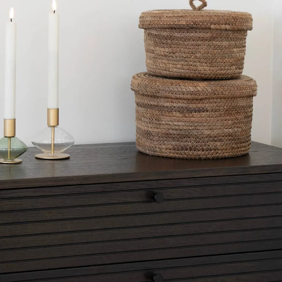 Kommode mit dunklem Furnier in Braun - Wega