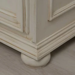 Kommode mit Fach und Schubladen in Antikweiß - Vicina