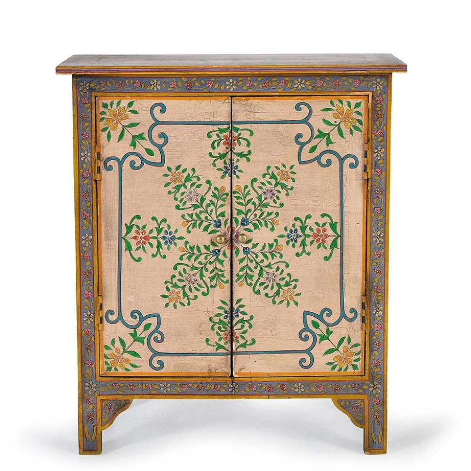 Kommode mit folkloristischen Blumen Motiven - Cacressa