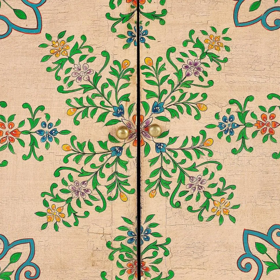 Kommode mit folkloristischen Blumen Motiven - Cacressa