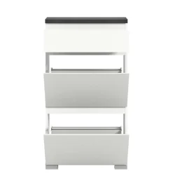 Kommode mit Schublade und zwei Schuhklappen - Suad