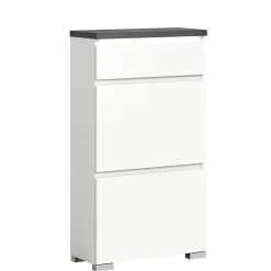 Kommode mit Schublade und zwei Schuhklappen - Suad