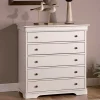 Kommode mit sechs Schubladen in Weiß - Zarinas