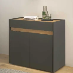 Kommode mit zwei Türen und einer Schublade - Ahilav