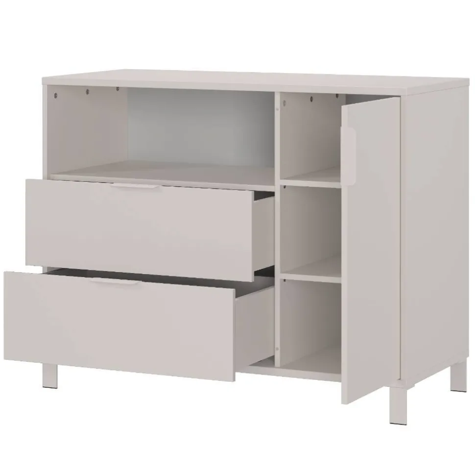 Kommode Wickelkommode in Hellgrau - Afilon