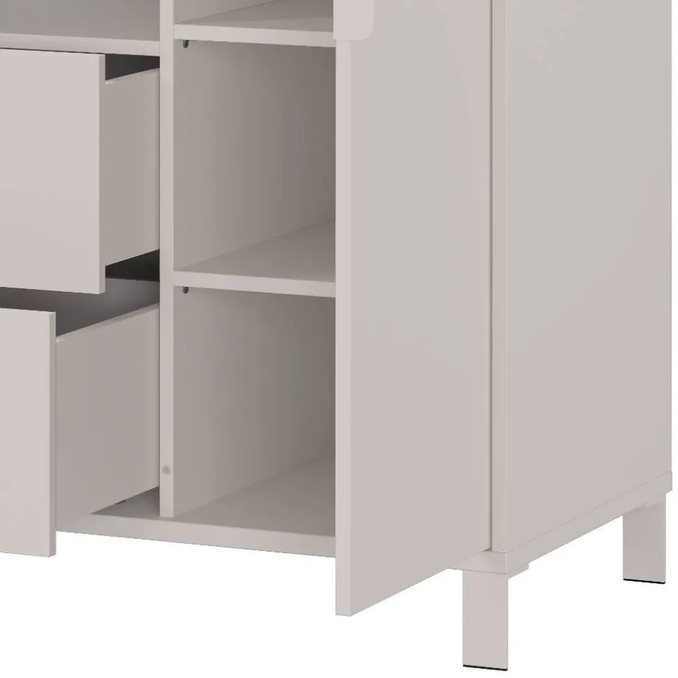 Kommode Wickelkommode in Hellgrau - Afilon