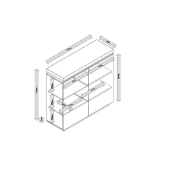 Kommode Zelda mit LED Beleuchtung