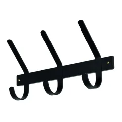 Kompakte 3 Haken Garderobe aus Stahl - Daharas