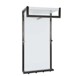 Kompakte Garderobe zum Aufhängen Fiafanda in Weiß