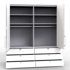 Kompakter Schlafzimmerschrank 200cm breit - Bosays