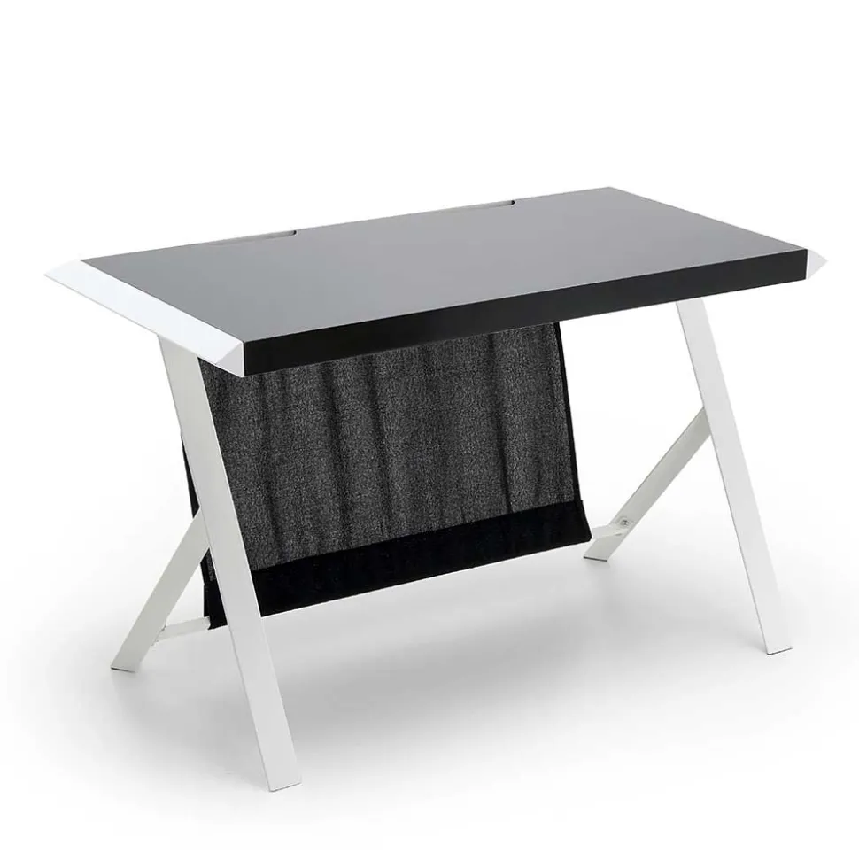 Kompakter Schreibtisch in Schwarz und Weiß - Tulcea