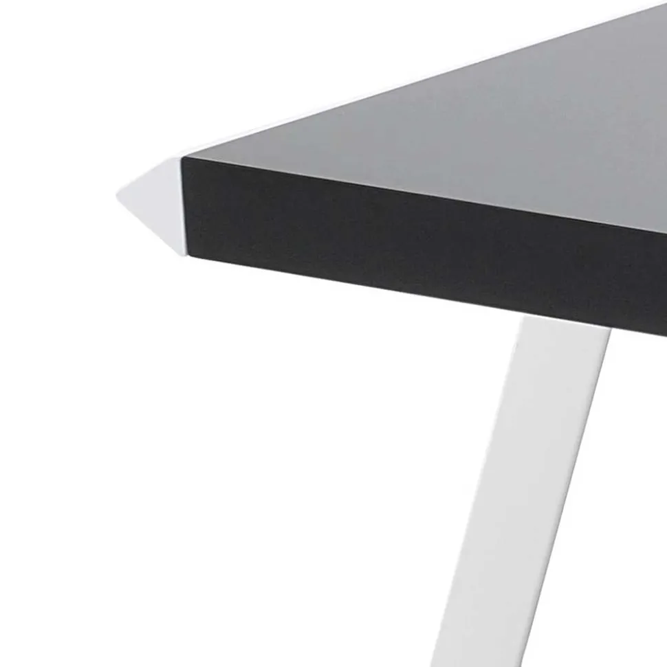 Kompakter Schreibtisch in Schwarz und Weiß - Tulcea